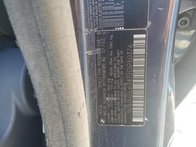 2002 BMW 745 I  
