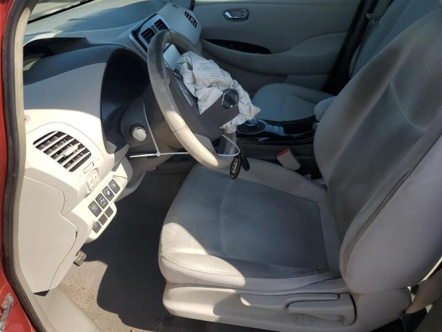  NISSAN LEAF 2013 Red
