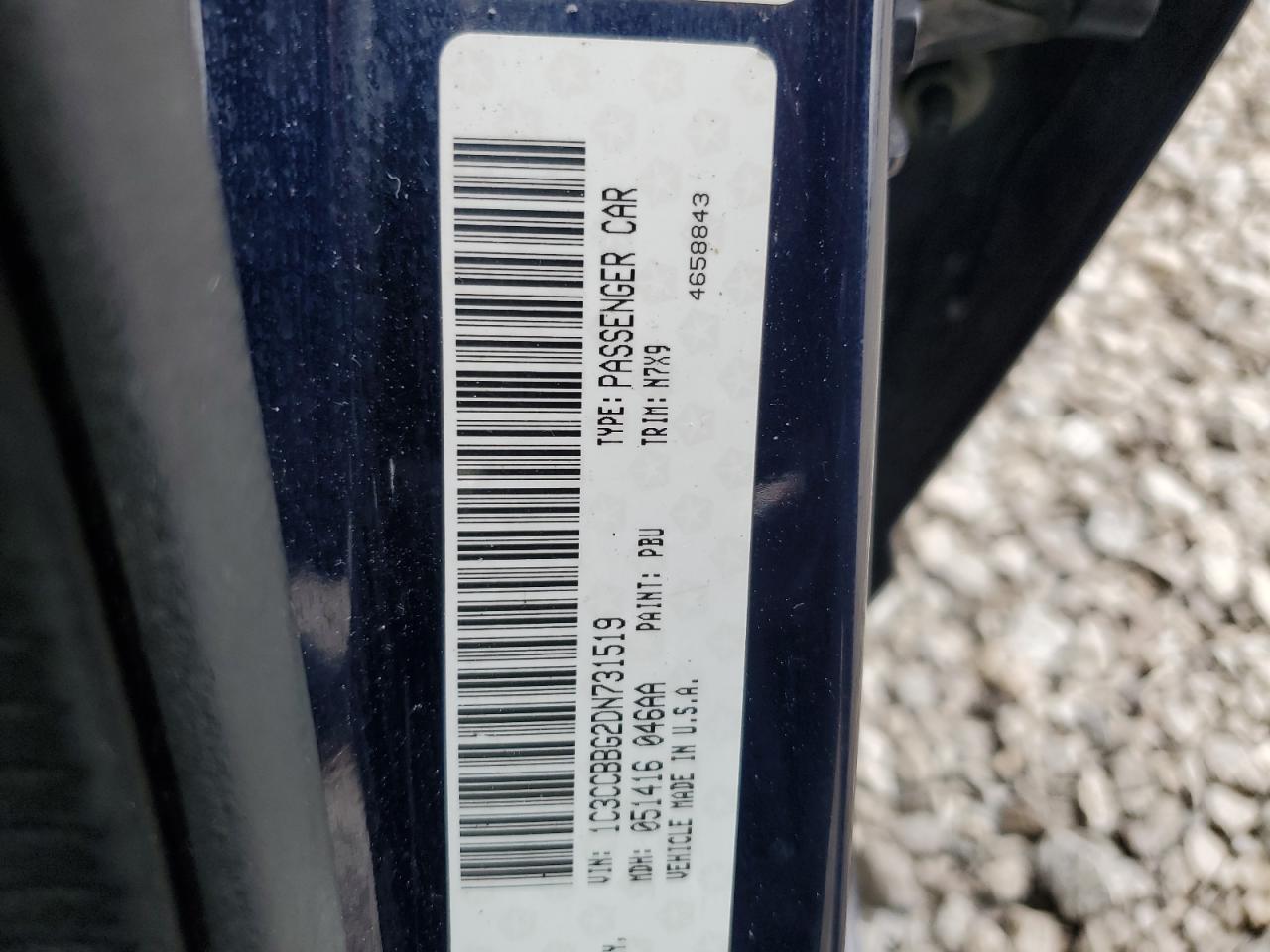 2013 Chrysler 200 Touring VIN: 1C3CCBBG2DN731519 Lot: 65146785