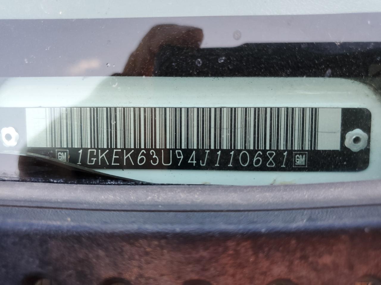 2004 GMC Yukon Denali VIN: 1GKEK63U94J110681 Lot: 64084665