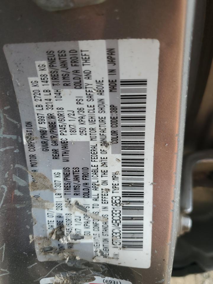 2011 Mazda Cx-9 VIN: JM3TB3CV4B0331853 Lot: 66546525