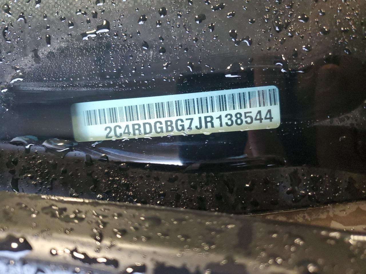 2018 Dodge Grand Caravan Se VIN: 2C4RDGBG7JR138544 Lot: 66739935