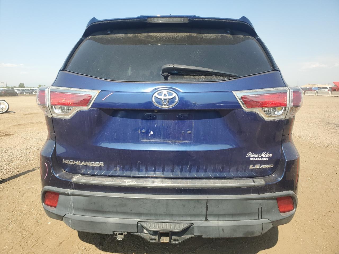 2016 Toyota Highlander Le VIN: 5TDBKRFH2GS312381 Lot: 65605565