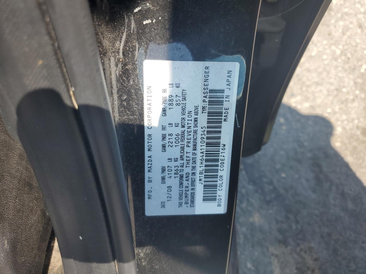 2010 Mazda 3 S VIN: JM1BL1H64A1109345 Lot: 65452595