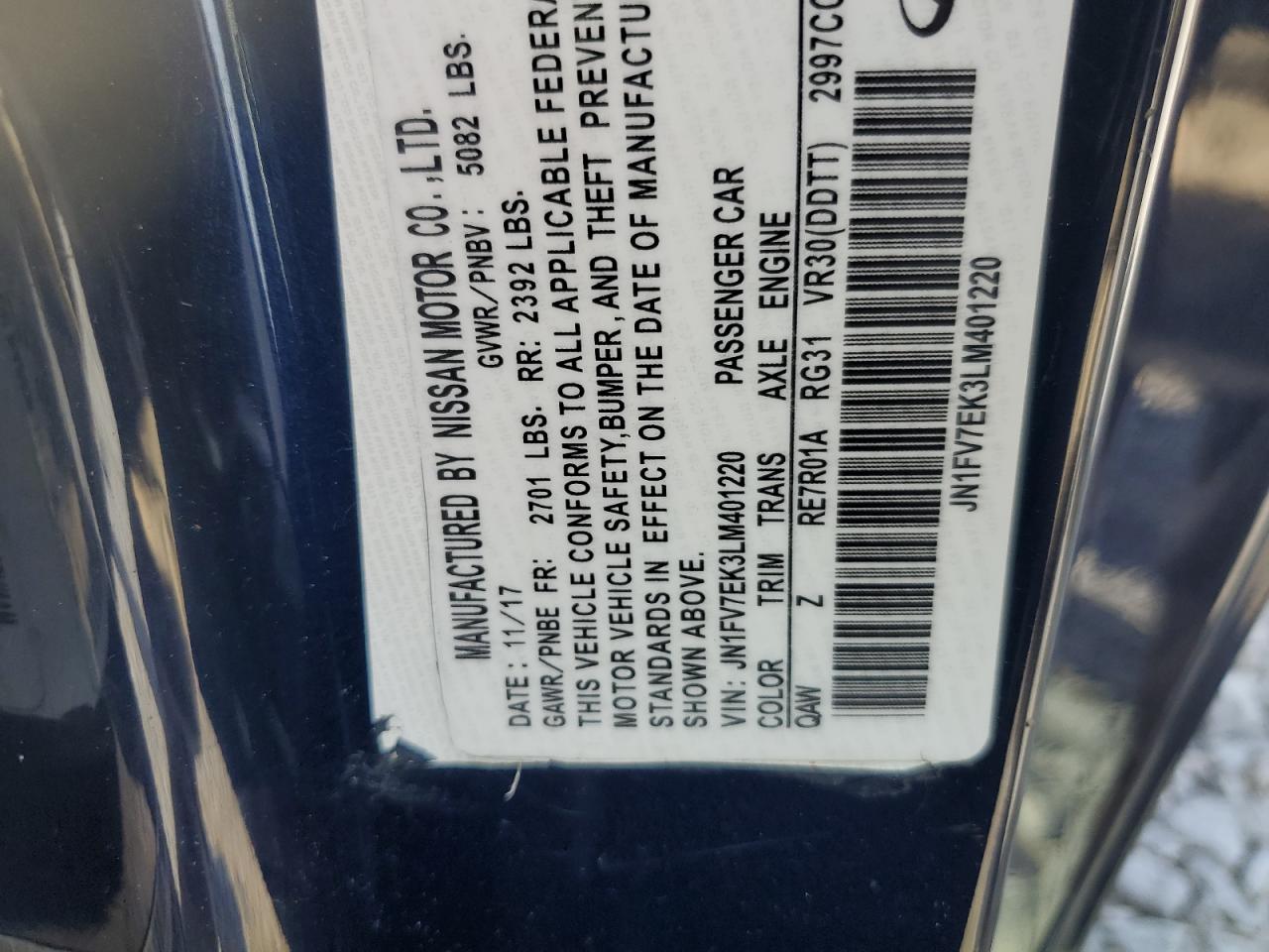 2021 Infiniti Q60 Luxe VIN: JN1EV7KK8MM410304 Lot: 61589215