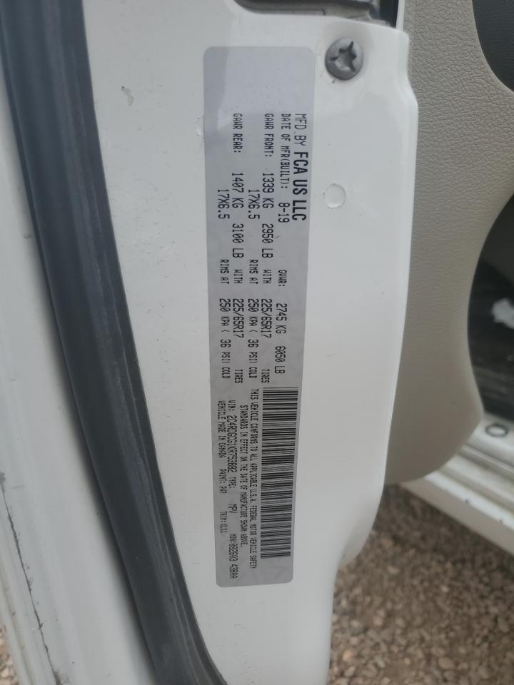 2019 Dodge Grand Caravan Sxt VIN: 2C4RDGCG1KR753882 Lot: 64839885