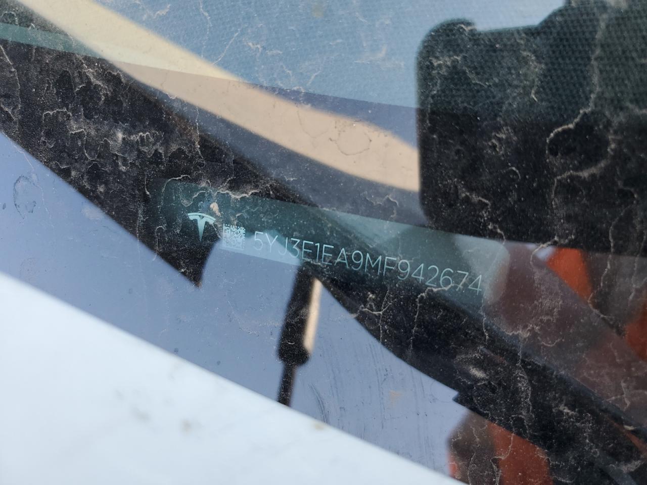 2021 Tesla Model 3 VIN: 5YJ3E1EA9MF942674 Lot: 65557545