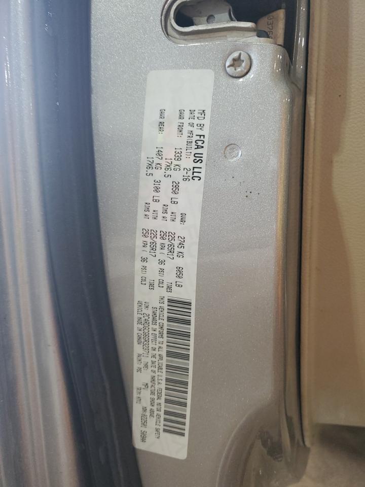 2016 Dodge Grand Caravan Sxt VIN: 2C4RDGCG6GR323711 Lot: 63667505