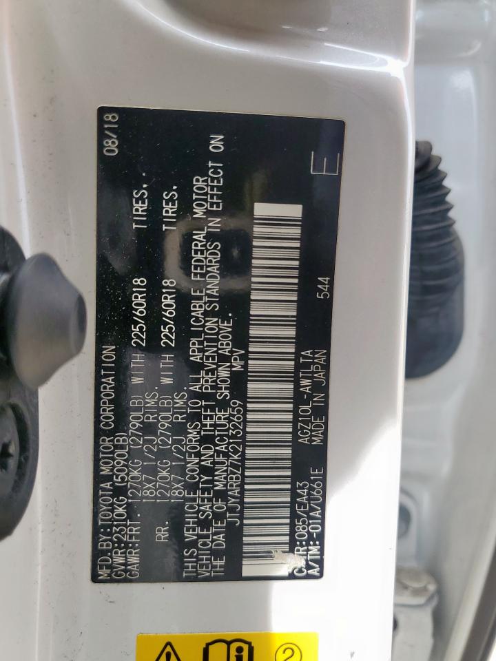 2019 Lexus Nx 300 Base VIN: JTJYARBZ7K2132659 Lot: 64481265