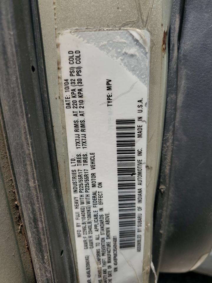 2005 Subaru Legacy Outback 2.5 Xt VIN: 4S4BP68CX54344081 Lot: 65318445