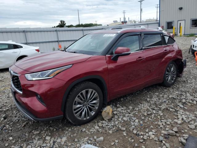  TOYOTA HIGHLANDER 2021 Czerwony