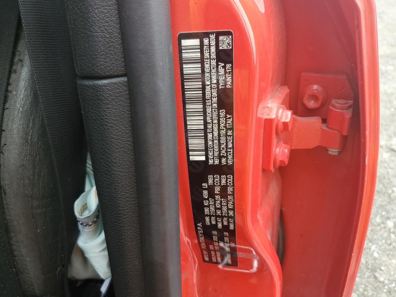 2020 Jeep Renegade Latitude VIN: ZACNJBB19LPK95163 Lot: 63065565