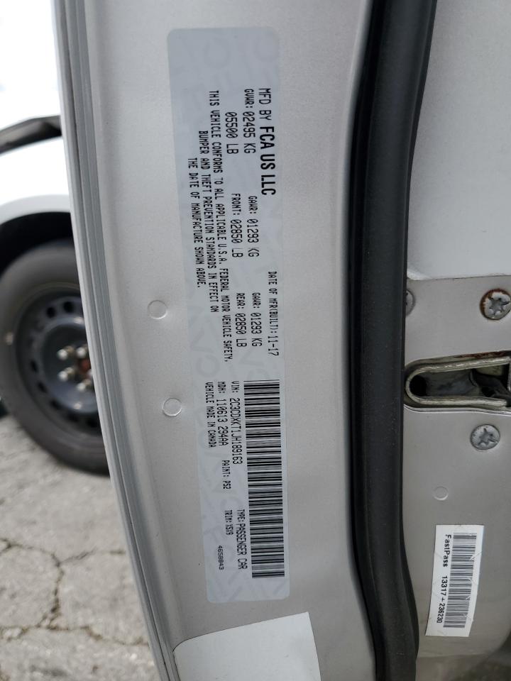 2018 Dodge Charger Police VIN: 2C3CDXKT1JH189163 Lot: 65536865