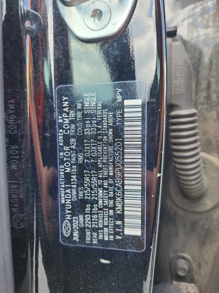2023 Hyundai Kona Sel VIN: KM8K6CAB9PU055201 Lot: 64798635