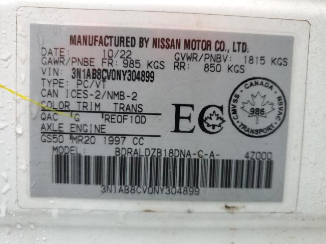 2022 NISSAN SENTRA SV  
