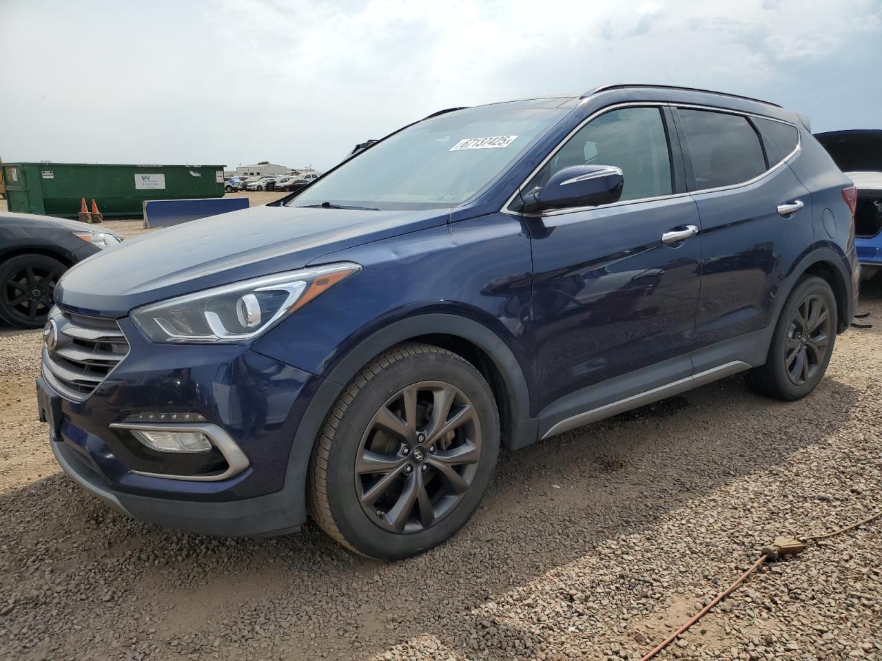 2017 Hyundai Santa Fe Sport VIN: 5XYZWDLA1HG484722 Lot: 67137425