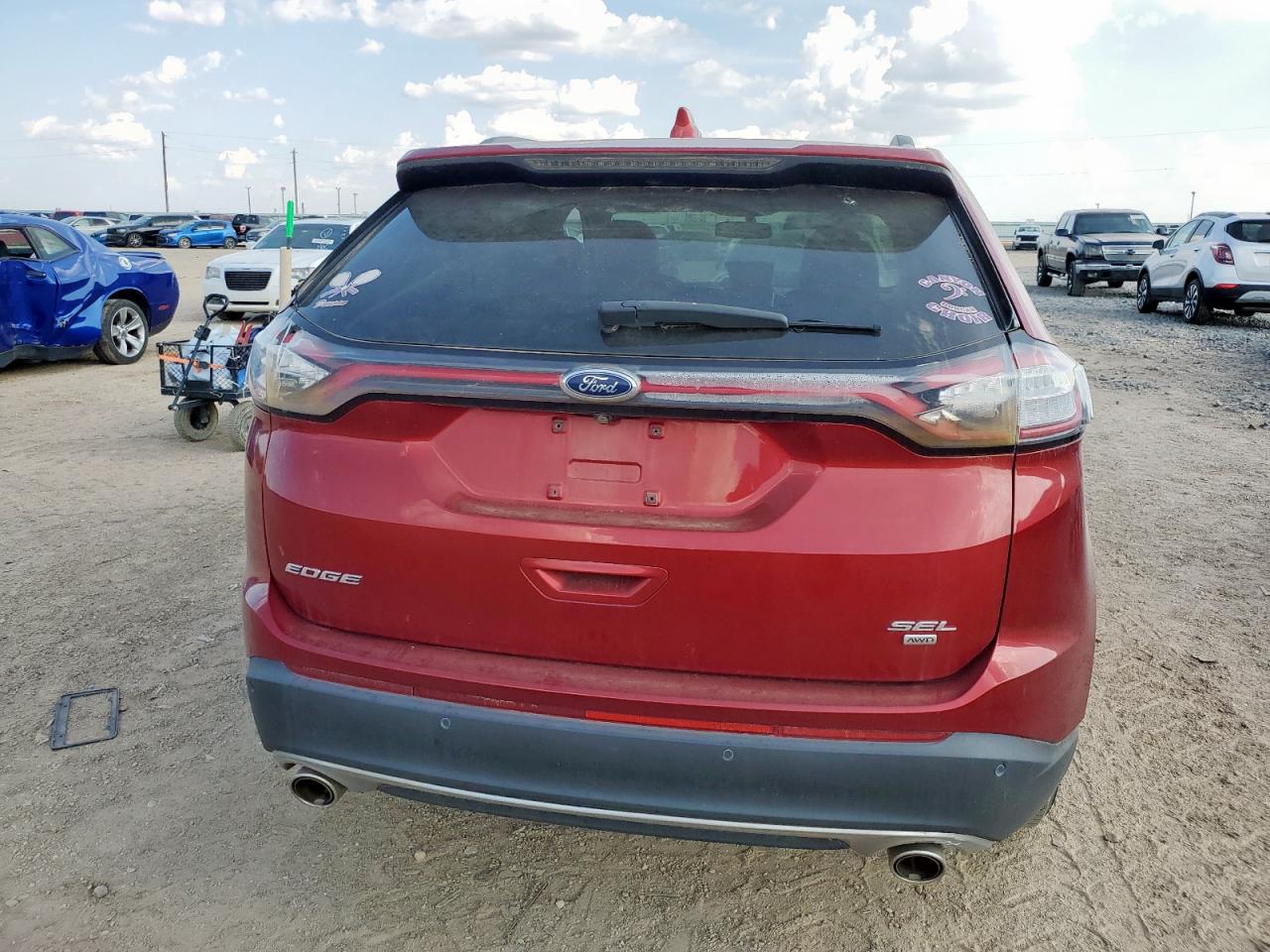 2015 Ford Edge Sel VIN: 2FMTK4J81FBB35784 Lot: 64885815