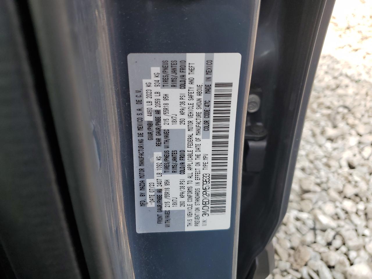 2023 Mazda Cx-30 Premium VIN: 3MVDMBDY2PM579533 Lot: 66742055