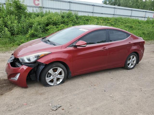 Sedans HYUNDAI ELANTRA 2016 Burgundy