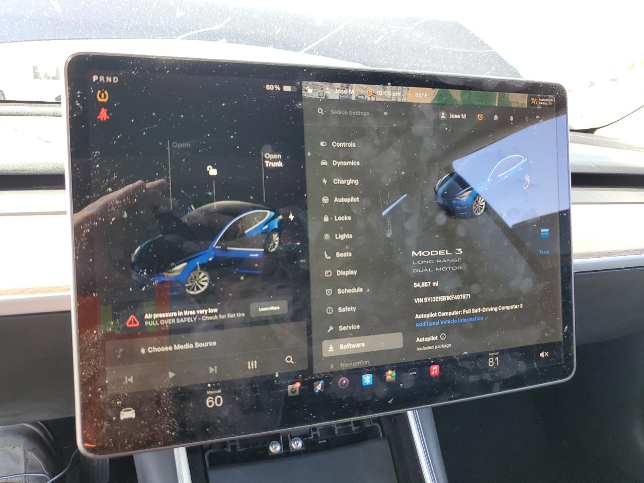 2019 Tesla Model 3 VIN: 5YJ3E1EB1KF497871 Lot: 66960095