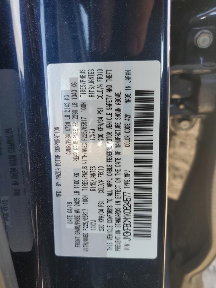 2019 Mazda Cx-5 Touring VIN: JM3KFBCM1K0624577 Lot: 63698475