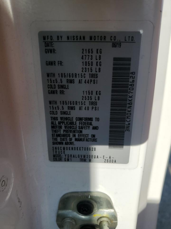 2019 Nissan Nv200 2.5S VIN: 3N6CM0KN8KK708628 Lot: 65176365