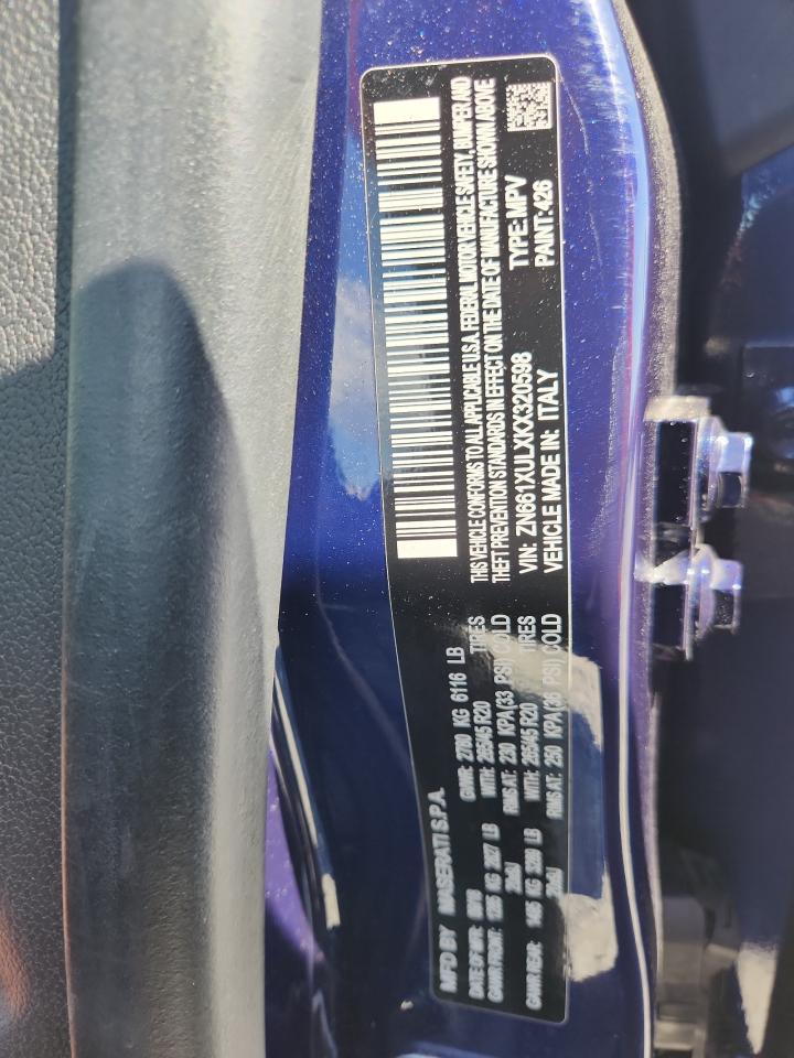 zn661xulxkx320598 ZN661XULXKX320598 2019 Maserati Levante Luxury