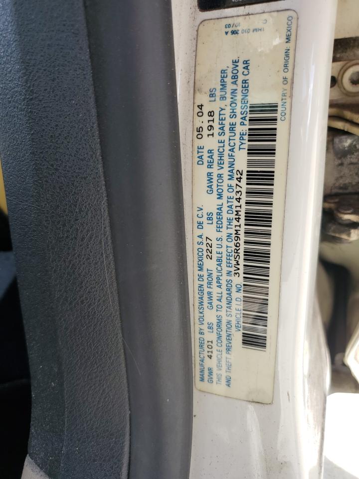 2004 Volkswagen Jetta Gls Tdi VIN: 3VWSR69M14M143742 Lot: 62860135