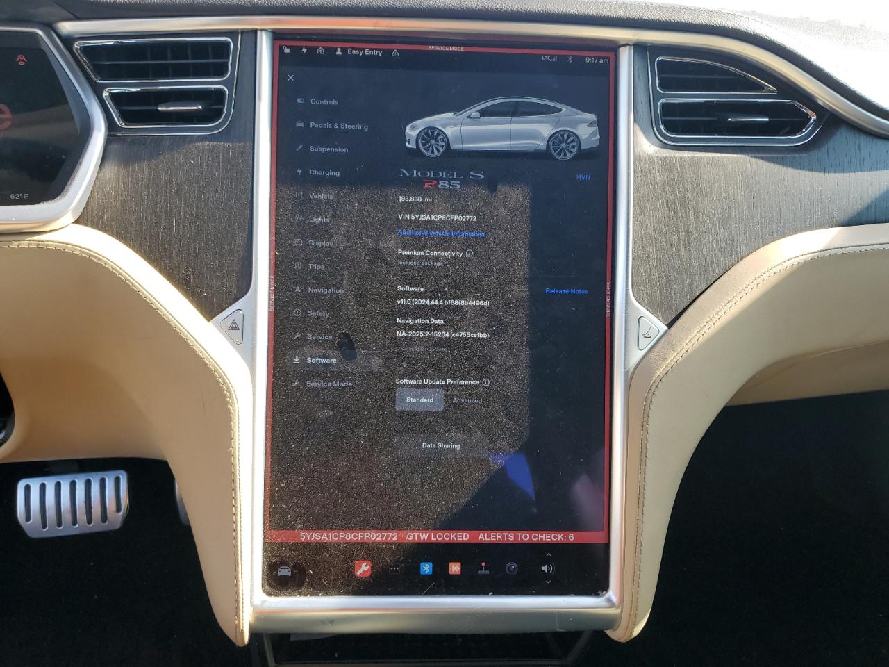 2012 Tesla Model S VIN: 5YJSA1CP8CFP02772 Lot: 64779345