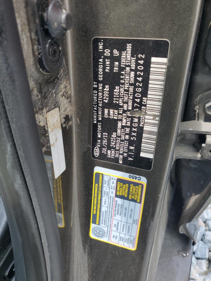 2013 Kia Optima Lx VIN: 5XXGM4A74DG242042 Lot: 65134725