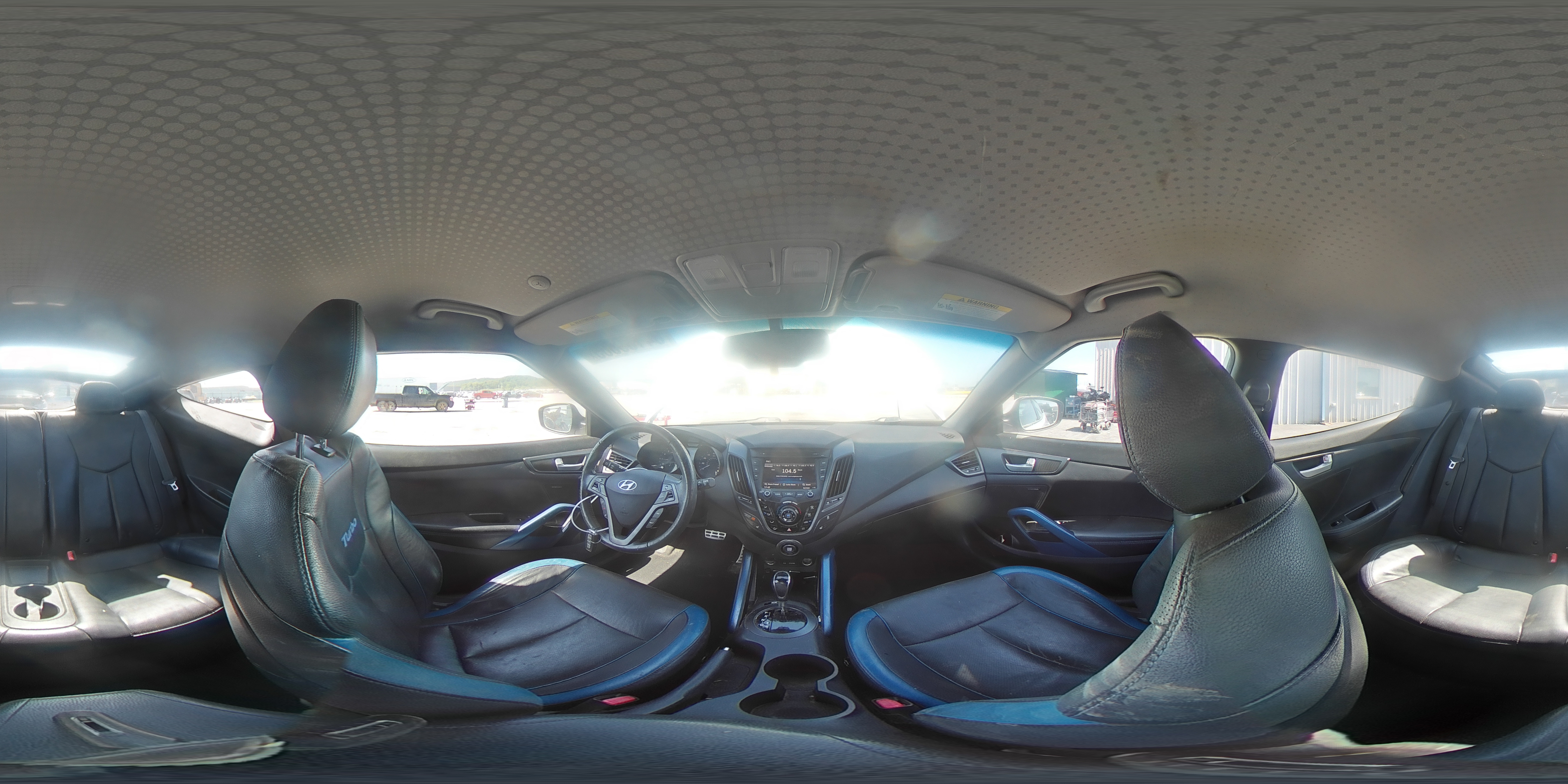 2013 Hyundai Veloster Turbo VIN: KMHTC6AE5DU128357 Lot: 64139565