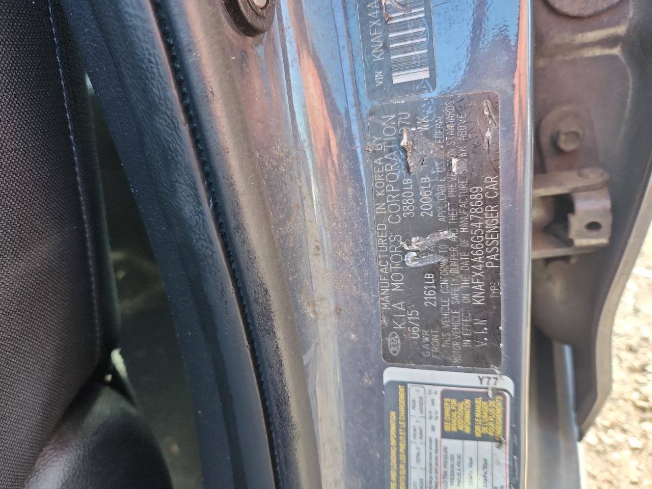 knafx4a66g5478689 KNAFX4A66G5478689 2016 Kia Forte Lx