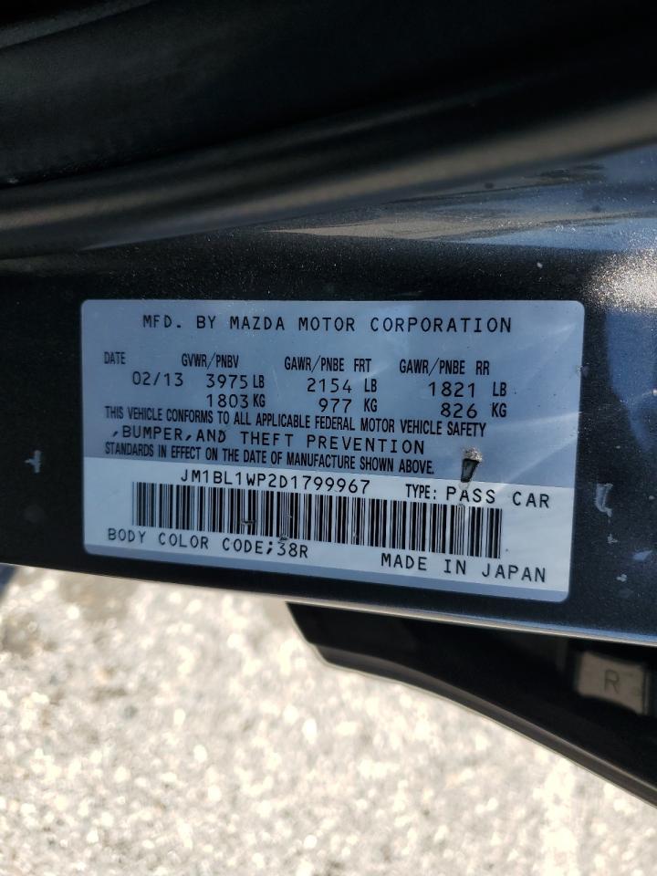 2013 Mazda 3 I VIN: JM1BL1WP2D1799967 Lot: 63917625