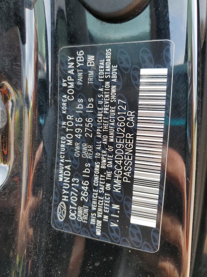 KMHGC4DD9EU260127 2014 Hyundai Genesis 3.8L