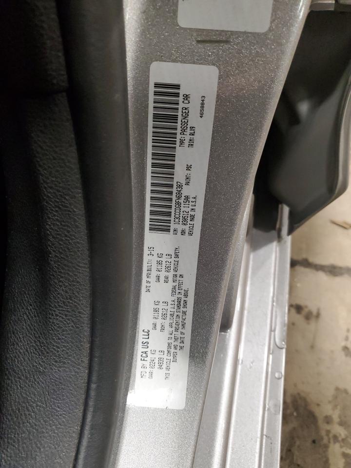 2015 Chrysler 200 S VIN: 1C3CCCDG8FN684387 Lot: 64050845