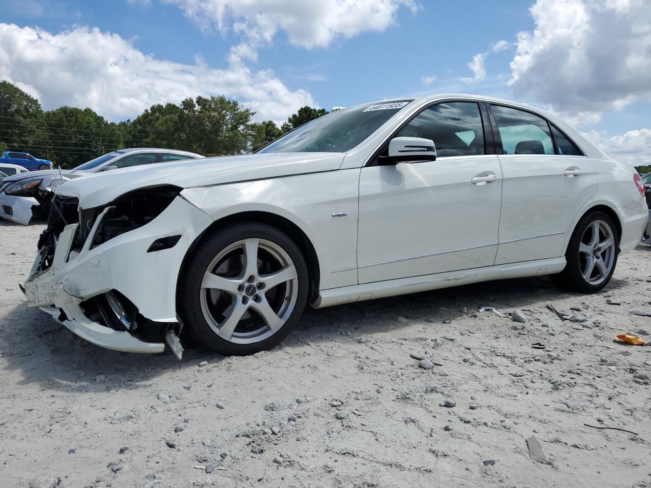 2012 Mercedes-Benz E 350 4Matic white sedan gas WDDHF8JB7CA632109 photo #1