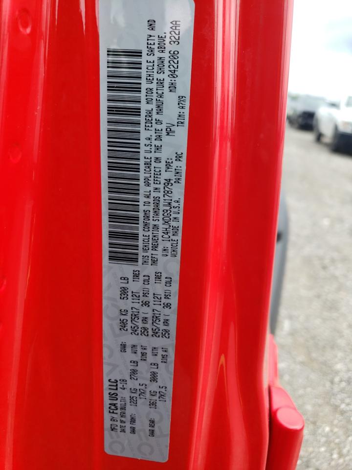 2018 Jeep Wrangler Unlimited Sport VIN: 1C4HJXDG9JW178794 Lot: 64652815