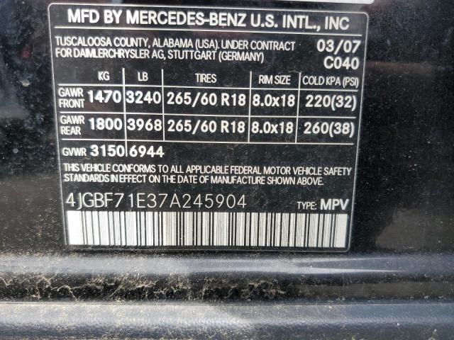 2007 MERCEDES-BENZ GL 450 4MATIC  