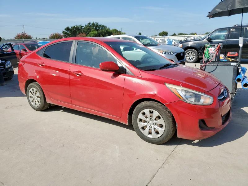 Sedans HYUNDAI ACCENT 2017 Czerwony