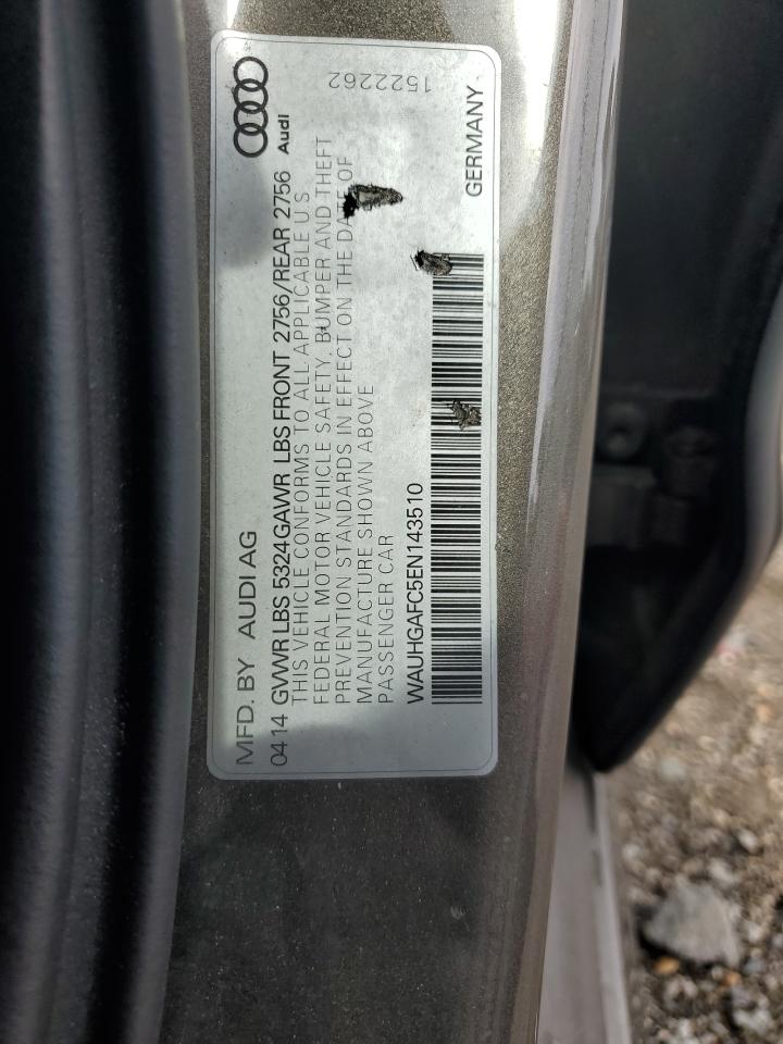 2014 Audi A6 Prestige VIN: WAUHGAFC5ENU43510 Lot: 64619975
