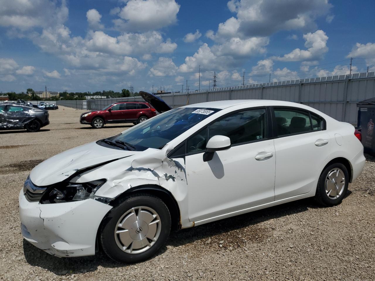 2012 Honda Civic Hf VIN: 2HGFB2F65CH527299 Lot: 65075555
