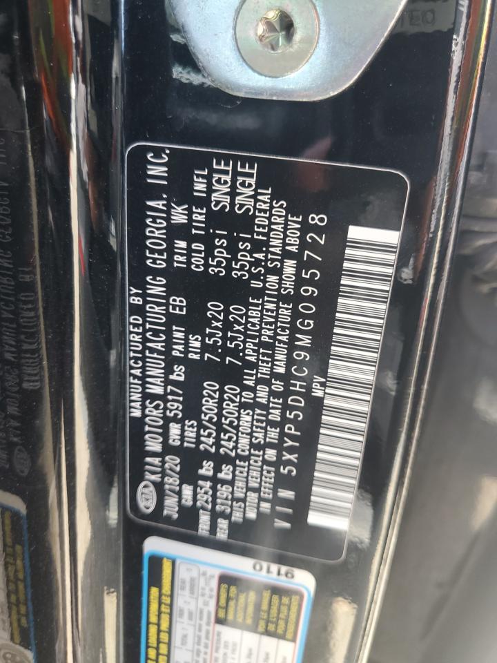 2021 Kia Telluride Sx VIN: 5XYP5DHC9MG095728 Lot: 63076065