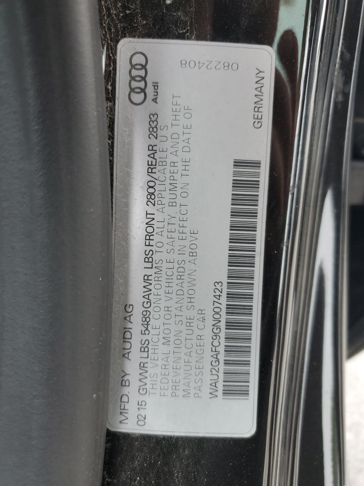 2016 Audi A7 Prestige VIN: WAU2GAFC9GN007423 Lot: 67036195