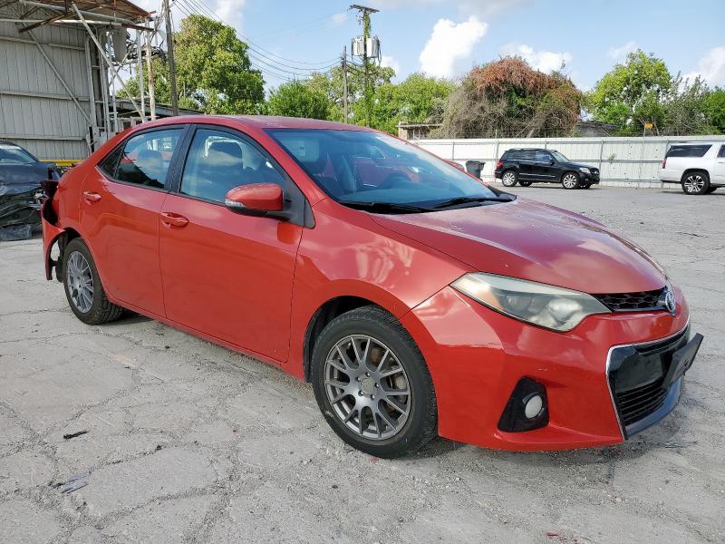  TOYOTA COROLLA 2015 Czerwony