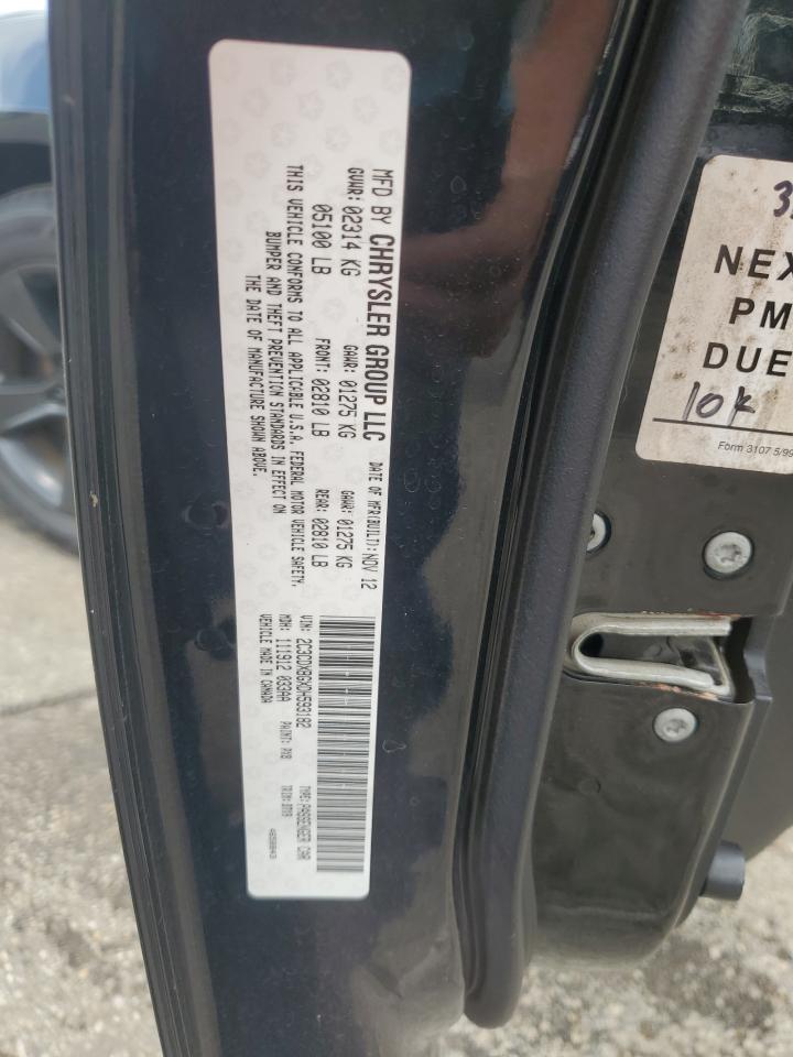 2013 Dodge Charger Se VIN: 2C3CDXBGXDH593182 Lot: 65378195