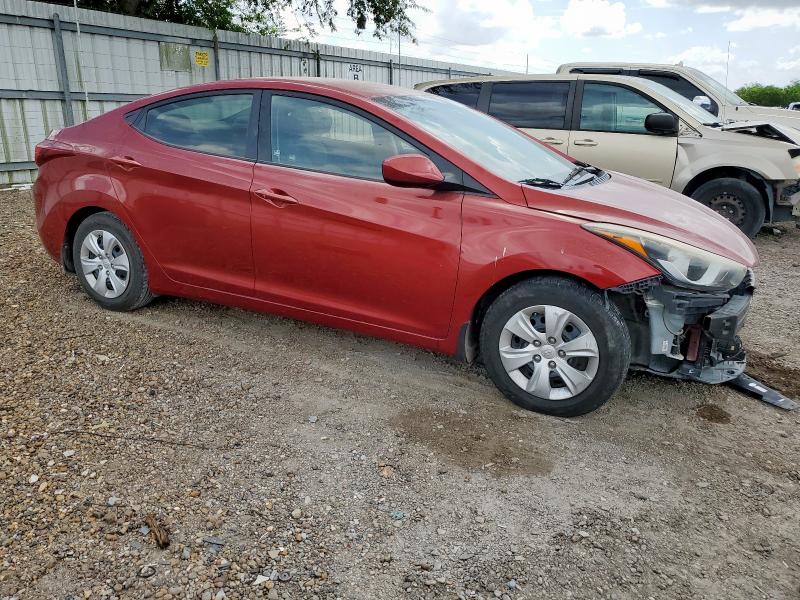 Sedans HYUNDAI ELANTRA 2016 Red