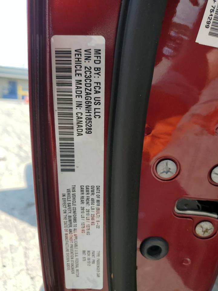 2022 Dodge Challenger Sxt VIN: 2C3CDZAG6NH185289 Lot: 63963015