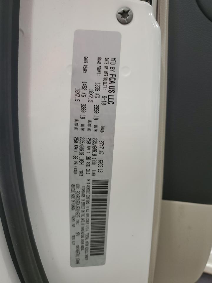 2018 Chrysler Pacifica Limited VIN: 2C4RC1GGXJR314625 Lot: 63854275