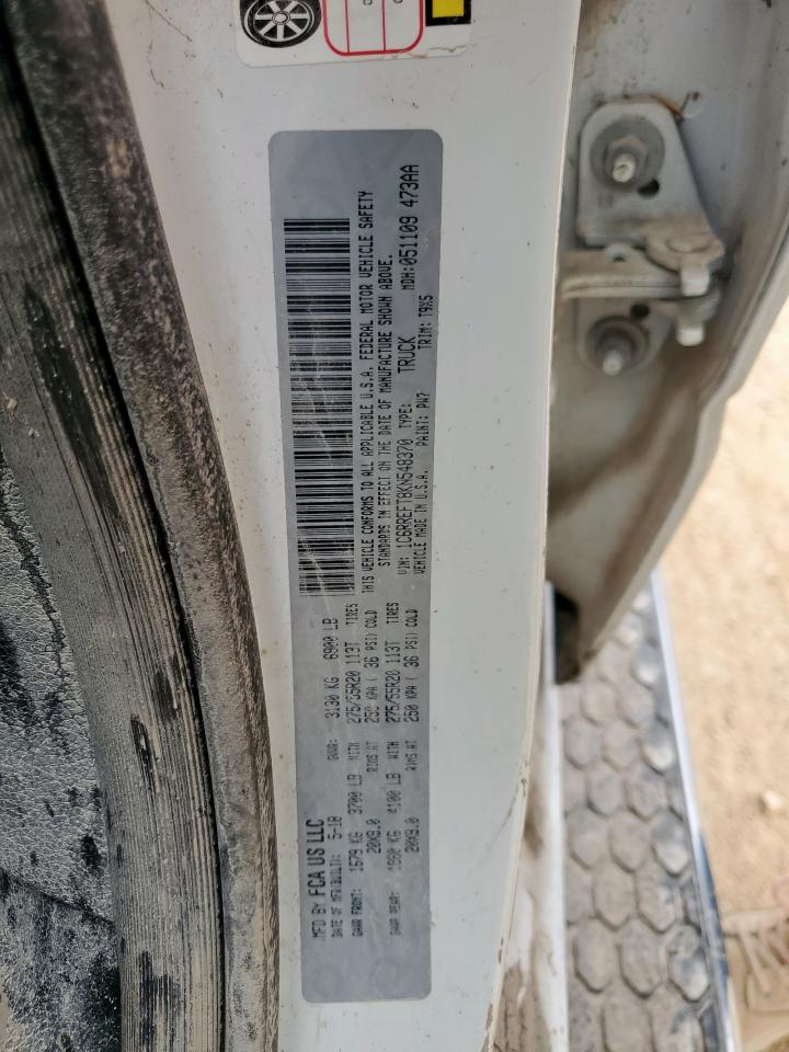 2019 Ram 1500 Big Horn/Lone Star VIN: 1C6RREFT8KN548370 Lot: 64797115