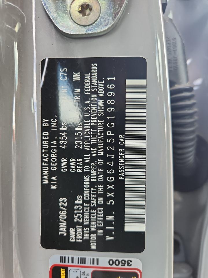 2023 Kia K5 Gt Line VIN: 5XXG64J25PG198961 Lot: 64409135